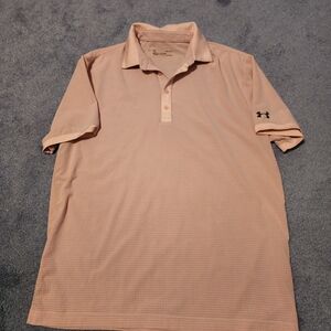 Under Armour Men's Light Orange Polo Shirt